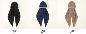 Hot Selling New National <b>Hijab</b> <b>Caps</b> Popular Leopard Print Hot Diamond Muslim Lady Instant <b>Hijab</b> - Product Image 3