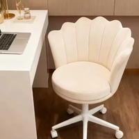 Chaise de bureau en velours européen, chaise pivotante moderne à dossier haut ergonomique pour ordinateur, chaise à roulettes pour la maison et le bureau