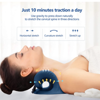 Civière de cou pour le soulagement de la douleur cervicale oreiller chauffant de dispositif de Traction cervicale avec coussin chauffant en graphène relaxant pour le cou et les épaules