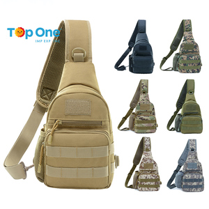 Top One Outdoor Mens One Strap Tactic Messenger Crossbody Single Shoulder Sling Pack Tactical Chest Bag - Product Image 1