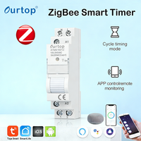 Minuteur Zigbee OURTOP, télécommande intelligente, fonction de minuterie programmable et de commutation aléatoire