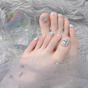 Améliorations des <span class=keywords><strong>ongles</strong></span> d'orteils en <span class=keywords><strong>gel</strong></span> mat transparent, portables et amovibles avec un nouveau système d'opération UV - Product Image 3