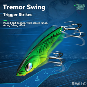 Señuelo de Pesca Aohu VIB Tremor, Cebo Duro VIB con Anzuelo Triple Reforzado 4X, Micro VIB para Venta al Por Mayor - Product Image 5