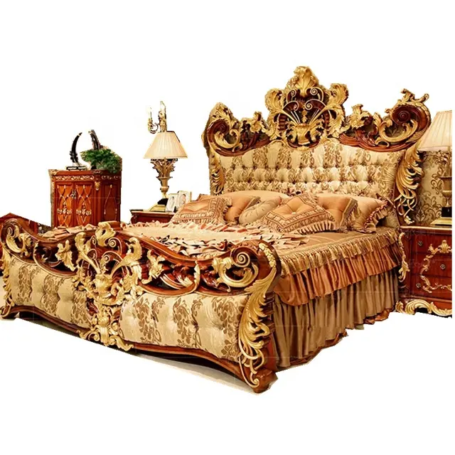 Set Kamar Tidur Ukuran King, Furnitur Kamar Tidur Arab Antik Perabot Kamar Tidur Cerdas Duduk Penuh