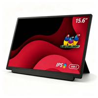 Écran double 15,6 pouces FHD IPS, extension d'écran 1080P, connexion Type-C à un seul câble, panneau personnalisé, production en usine pour Mac et Windows