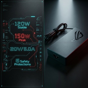 อะแดปเตอร์จ่ายไฟแล็ปท็อป DC 120W 19V 6.32A 5.5*2.5mm สำหรับดาวเทียม/Asus <span class=keywords><strong>PA</strong></span>-<span class=keywords><strong>1121</strong></span>-<span class=keywords><strong>28</strong></span> N750รุ่นอื่นๆรวมถึงที่ชาร์จพีซี - Product Image 3