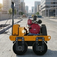 Vente directe usine – Compacteur routier vibrant à double tambour 65 Hz pour le compactage du sol, du gravier et de l'asphalte