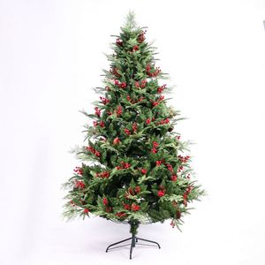 Sapin de Noël de Luxe avec Aiguilles de Pin pour Usage Domestique, 1,2m/1,5m/1,8m, Sapin de Noël Élaboré avec Ornements - Product Image 1