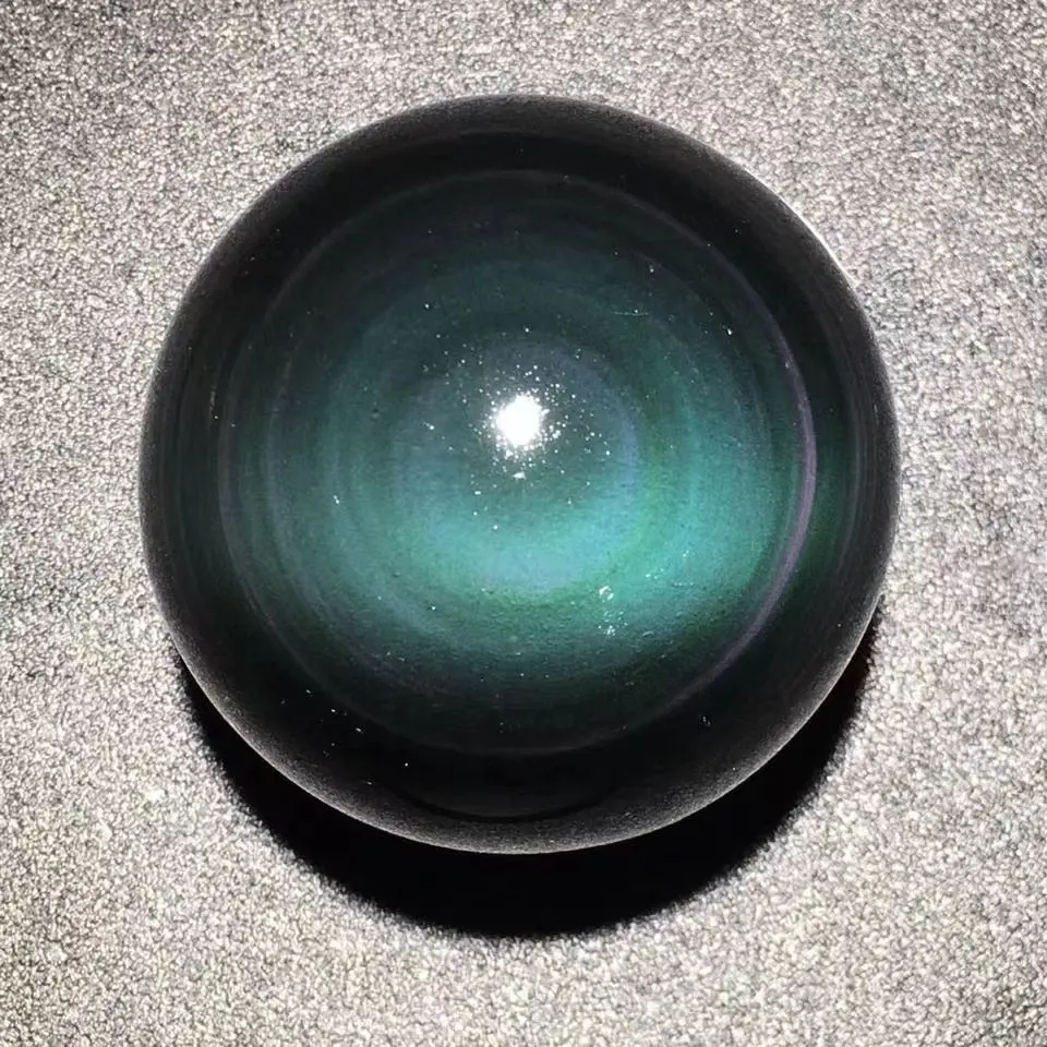 Großhandel Best Natural Silver Obsidian Stone Sphere Lucky Ball Ornamente für Geschäfts geschenk