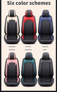 Housse de siège de voiture quatre saisons en cuir de sport Design de mode à usage universel pour housse de siège universelle ensemble complet - Product Image 6