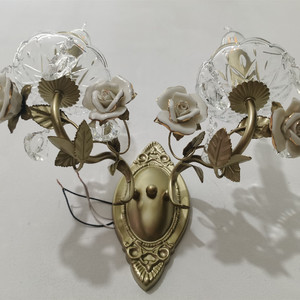 HITECDAD – chandelier moderne à Double tête, lampe murale à fleurs de Style rustique rétro pour restaurant café hall d'hôtel - Product Image 5