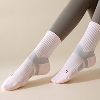 Chaussettes de sport décontractées en coton pour femmes, personnalisées OEM, à rayures rétro, avec absorption des chocs, pour la course et le cyclisme, idéales pour l'automne