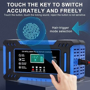 Trending <span class=keywords><strong>AgeM</strong></span> Solar 12V 6A Cargador de batería de pulso inteligente automático LCD 24V para <span class=keywords><strong>AGEM</strong></span> GEL EFB Batería de plomo ácido de ciclo profundo 12V - Product Image 6