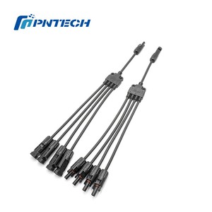 מחבר סולארי מסוג <span class=keywords><strong>Y</strong></span> עם אישור CE, 4 כניסות לכניסה אחת, נחושת מצופה בדיל, עמיד למים ואבק, למערכת סולארית - Product Image 3