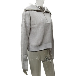 2025 nouveau <span class=keywords><strong>pull</strong></span> tricoté rétro pour femmes Style européen américain col en v <span class=keywords><strong>pull</strong></span> manches longues conception ample bouton coréen hiver - Product Image 5