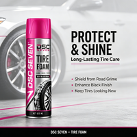 Spray de mousse pour pneus en gros sous marque privée 650ml pour lavage automobile professionnel et detailing auto