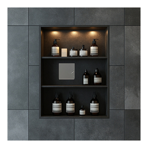 Kệ tường âm tường chống nước cho khách sạn, kệ góc nhà tắm bằng thép không gỉ có đèn LED - Product Image 3