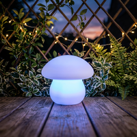 Lumière LED en forme de champignon multicolore, étanche IP54, télécommande, intensité réglable, décoration de Noël, Halloween, villas