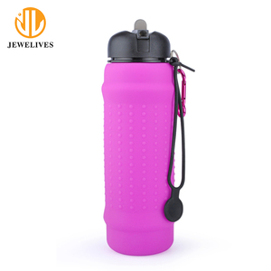 Bouteille d'eau pliable en Silicone 600ML, <span class=keywords><strong>gourde</strong></span> avec rangement, pour Sports de plein air - Product Image 2