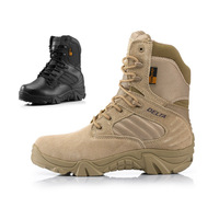 WANZHUO Vente en gros Bottes tactiques de randonnée imperméables montantes d'extérieur pour hommes Delta Desert Training Boots