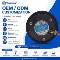 Ventilateur centrifuge de refroidissement DC à haut débit d'air 100 mm 100x100x25 mm pour dissipation de chaleur extérieure de voiture, refroidisseur d'équipement 12 V 24 V