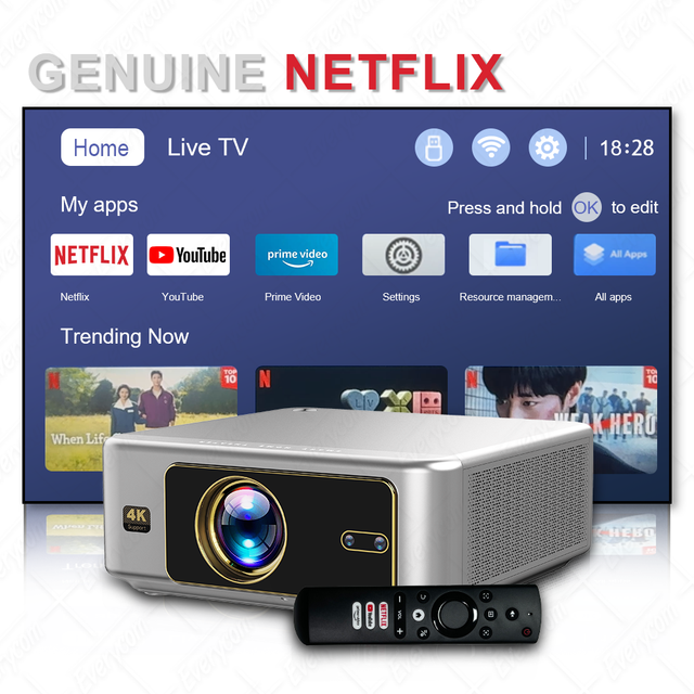 Dolby ARC 1800CVIA Projecteur 4k Full hd Projector Proyector 4k Wifi Smart Tv Projector 1080p Native Video Game Projectors 4k
