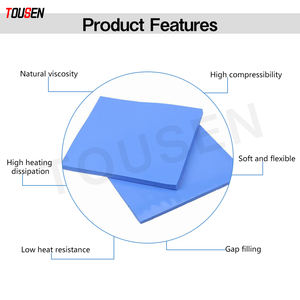 Thermische Siliconen Pad Voor Slimme Telefoon Rubber Thermische Gap Pad Voor Cpu/Led/Pcb Siliconen Thermische Pads 1.0 ~ 8.0 W/<span class=keywords><strong>m</strong></span>-K - Product Image 3