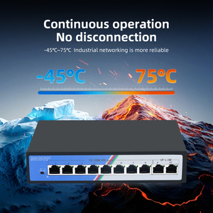 Commutateur PoE non géré Tshield 8 ports 100 Mbps 2 Gbps, format compact 48 V pour caméra IP et réseau de petites entreprises – En stock - Product Image 6