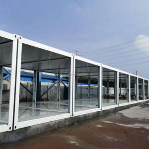 BOX SPACE 준비 사무실 40 "컨테이너 사무실 2 층 건설 부동산 컨테이너 스타일 주택 태양열 시스템 - Product Image 3