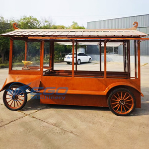 Popular Electric Mobile Wooden Food Truck Bbq Coffee Hot Chocolate Vending Food Trailer Cart Fully Equipped Food Trucks - Product Image 4