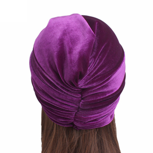 La migliore vendita turbante torsione musulmana di alta qualità da donna velo in velluto traspirante Hijab turbante da esterno - Product Image 6