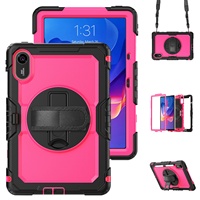 Étui de tablette rotatif à 360 degrés pour Xiaomi Redmi Pad 2 2025 11 pouces, coque de protection hybride antichoc avec bandoulière