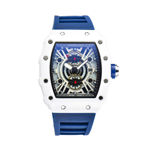 Relojes de Cuarzo para Hombre de Alta Calidad, Relojes de Lujo para Negocios y Deportes, Resistentes al Agua, Luminosos, con Cristal Ovalado Antiguo, Correa de Goma, Regalo de Moda - Product Image 1