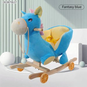 <span class=keywords><strong>Cheval</strong></span> <span class=keywords><strong>à</strong></span> <span class=keywords><strong>bascule</strong></span> en bois peluche peluche chaise <span class=keywords><strong>à</strong></span> <span class=keywords><strong>bascule</strong></span> multifonction pour enfants - Product Image 5