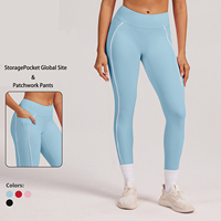 Pantalones de Yoga YZG de Secado Rápido, Cintura Alta y Gruesos, con Bolsillos, Control de Abdomen, Leggings Deportivos para Mujer