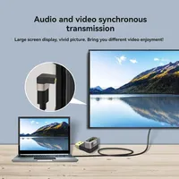 Adaptateur HDMI 8K compatible, coudé à 90 degrés, connecteur d'extension HDMI mâle vers femelle à angle droit de 90 degrés, adaptateur à 270 degrés