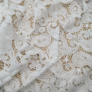 Tela bordada de encaje francés de punto de fábrica para vestido de poliéster/algodón soluble en agua al por mayor personalizado de alta calidad - Product Image 2