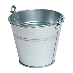 Seau en métal écologique 4 L décoratif pour la maison jardinage eau fûts métalliques Camping seau baril avec poignée - Product Image 1