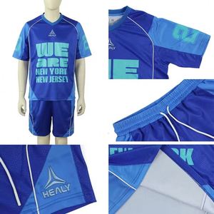 Custom Printed Breathable Plus Size <b>Mesh</b> Boxy Fit Cropped Retro Football Shirt and Short Summer <b>Set</b> for Men <b>Two</b> <b>Piece</b> Sweatsuit - Product Image 2