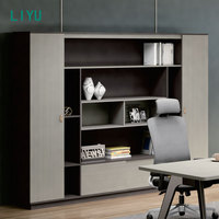 Bureau de direction moderne et luxueux en bois massif Liyu, convertible et contemporain, mobilier de bureau