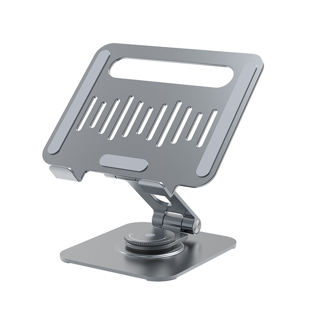 Aluminium Adjustable Tablet Laptop Stand 360° Rotatable Base Foldable Notebook Riser Cooling Computer Holder