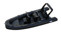 2026 nouveau Design Haohai RIB580 Hypalon luxe Yacht fibre de verre gonflable 8 personnes pêche Sport bateau dérive à vendre