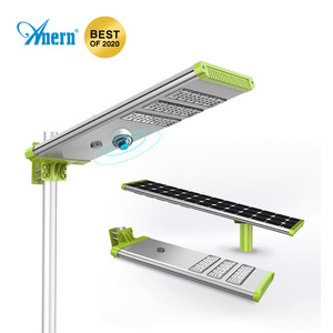 고출력 일체형 태양광 <span class=keywords><strong>LED</strong></span> 가로등 20W 30W 50W 올인원 태양광 보안등 - Product Image 1