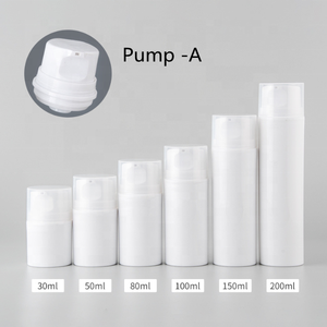 Rỗng PP nhựa chân không <span class=keywords><strong>Lotion</strong></span> bơm phun 100ml <span class=keywords><strong>150ml</strong></span> không có không khí bơm Chai 200ml không có không khí bơm chai Trắng - Product Image 6
