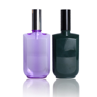 Flacon de parfum en promotion, 60 ml / 150 ml, nouveau design, flacon pulvérisateur carré noir vide personnalisé