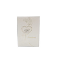 Carte d'invitation de mariage avec relief de perles, texture personnalisée, couleur or, pièces