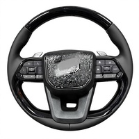 Volant de voiture noir piano pour Toyota Cruiser LC200 LC300 Prado 120 150 Camry Yaris GR Hilux Tacoma Supra MK5 4runner Rav4