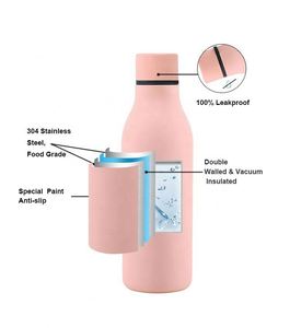 Bouteilles isothermes personnalisées de haute qualité avec logo, 550 ml, pour cadeaux d'entreprise, sports de plein air, camping, sans BPA - Product Image 2