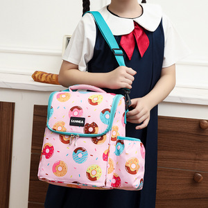 Kids 300D <b>Insulated</b> <b>Lunch</b> Bag Fashion Durable Adjustable Strap Water Resistant Large Capacity Thermal Food Container School Use - Product Image 3