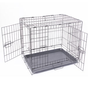 Double Door Pet <strong>Cage</strong> <strong>Foldable</strong> <strong>Dog</strong> Crate Steel <strong>Wire</strong> <strong>Dog</strong> <strong>Cages</strong> DSA36 - Product Image 1